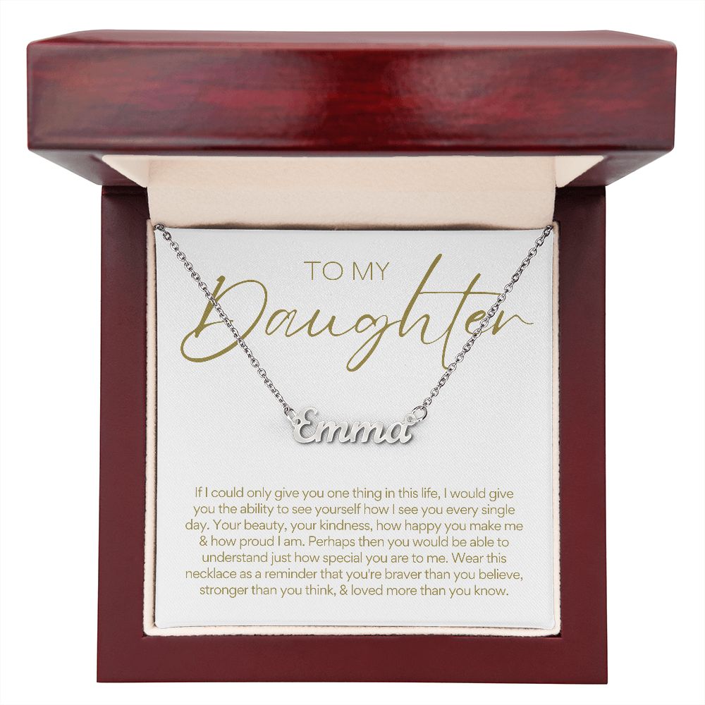 To Daughter | Custom Name Necklace