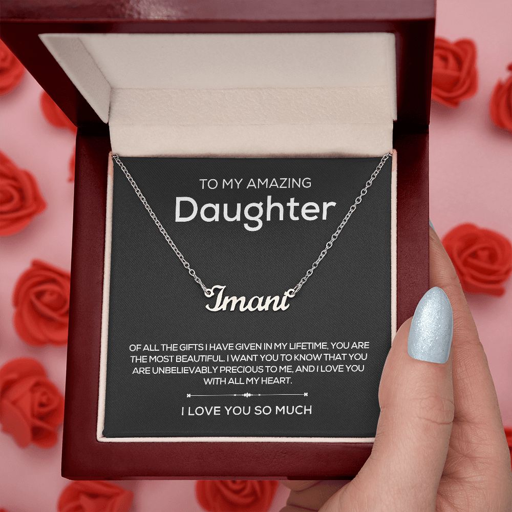 To Daughter | Personalized Name Necklace