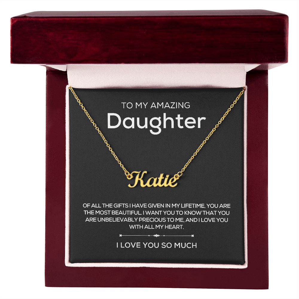 To Daughter | Personalized Name Necklace