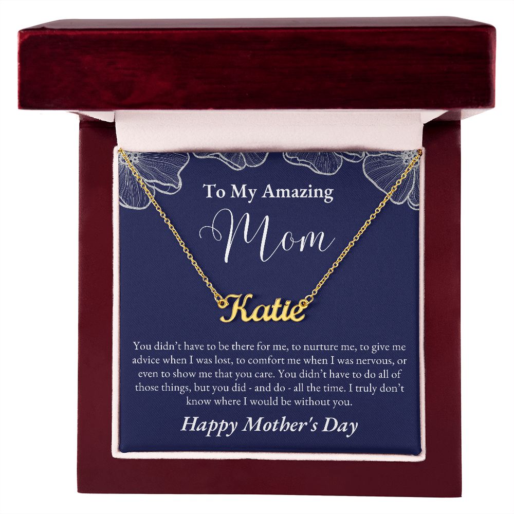 To Mom, Mother's Day | Custom Name Necklace