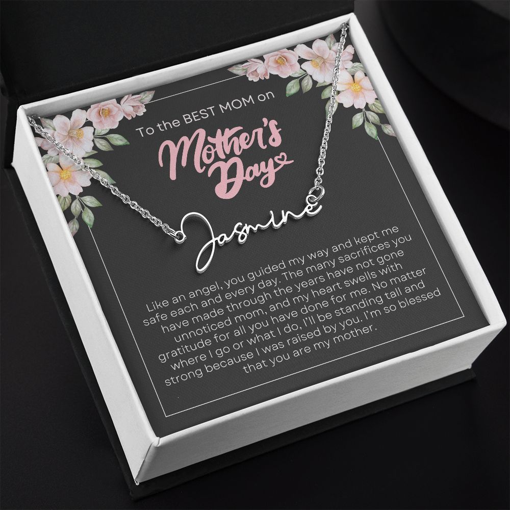 To Mom, Mother's Day | Signature Name Necklace