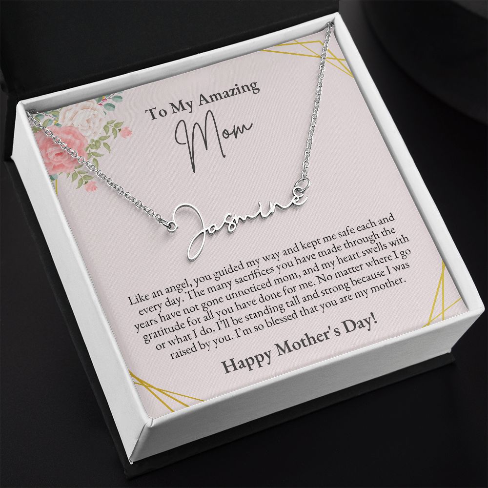 To Mom, Mother's Day | Signature Name Necklace