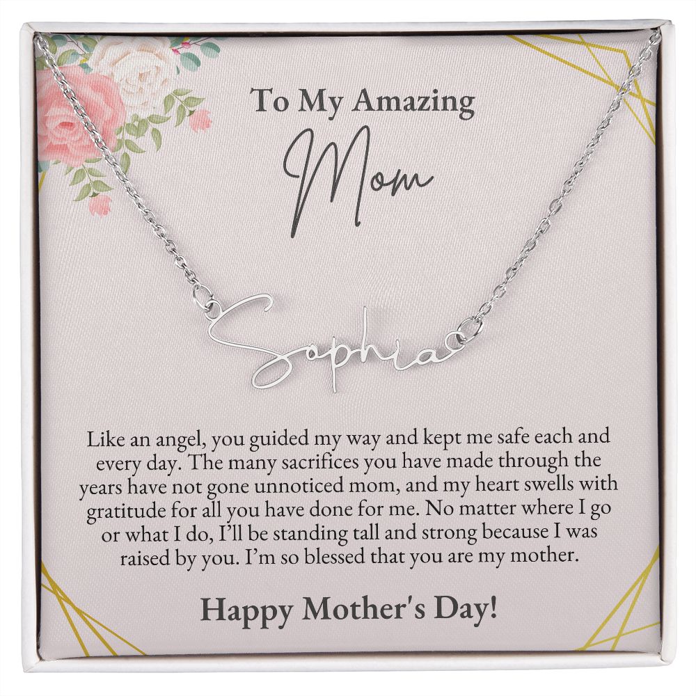 To Mom, Mother's Day | Signature Name Necklace