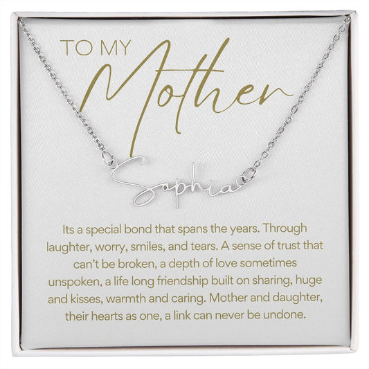 To Mom | Signature Name Necklace