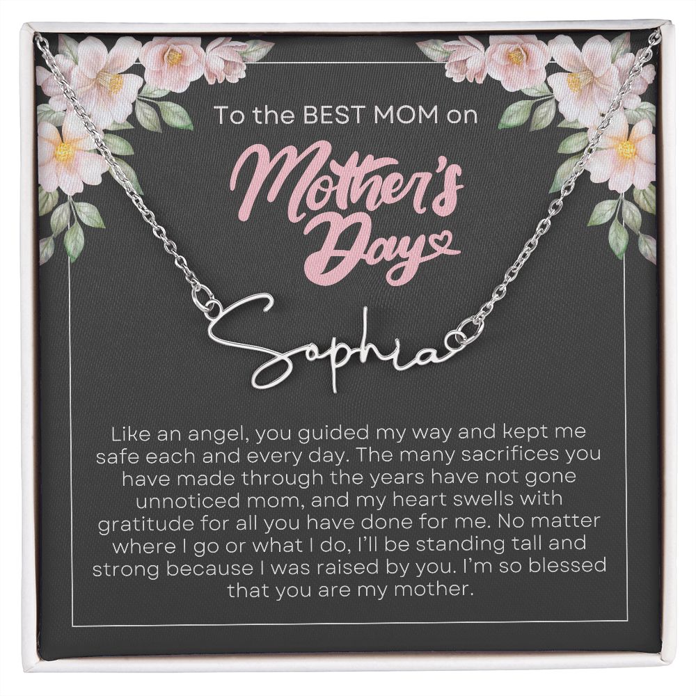 To Mom, Mother's Day | Signature Name Necklace