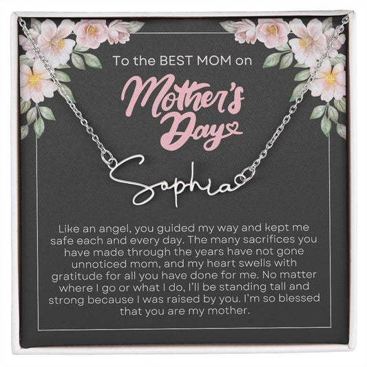 To Mom, Mother's Day | Signature Name Necklace