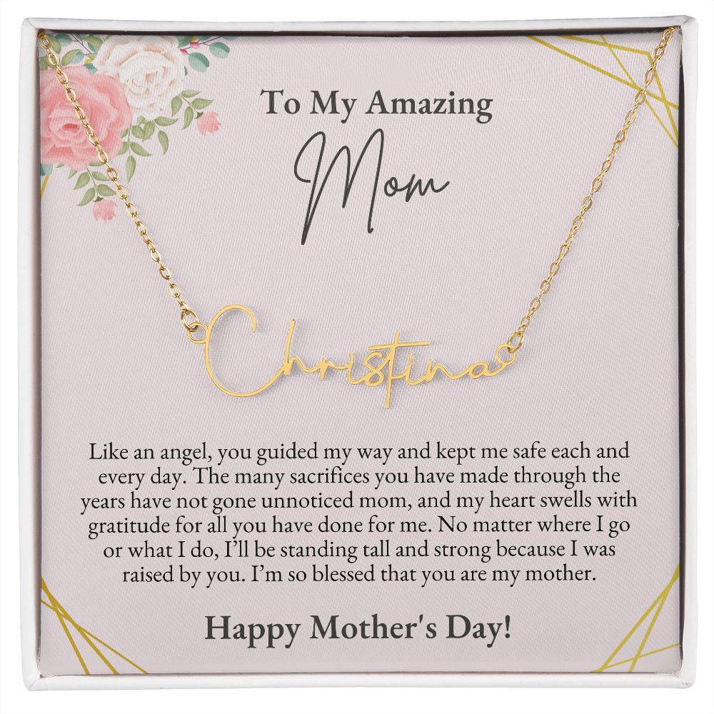 To Mom, Mother's Day | Signature Name Necklace