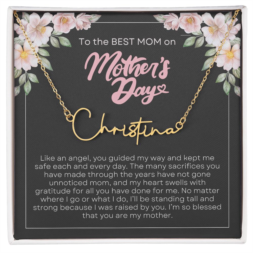 To Mom, Mother's Day | Signature Name Necklace
