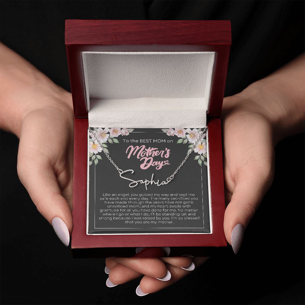 To Mom, Mother's Day | Signature Name Necklace