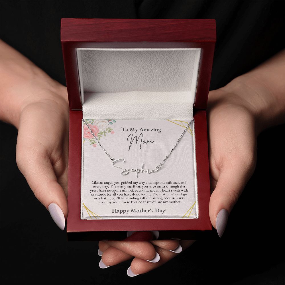 To Mom, Mother's Day | Signature Name Necklace
