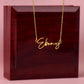 To Mom, Mother's Day | Signature Name Necklace