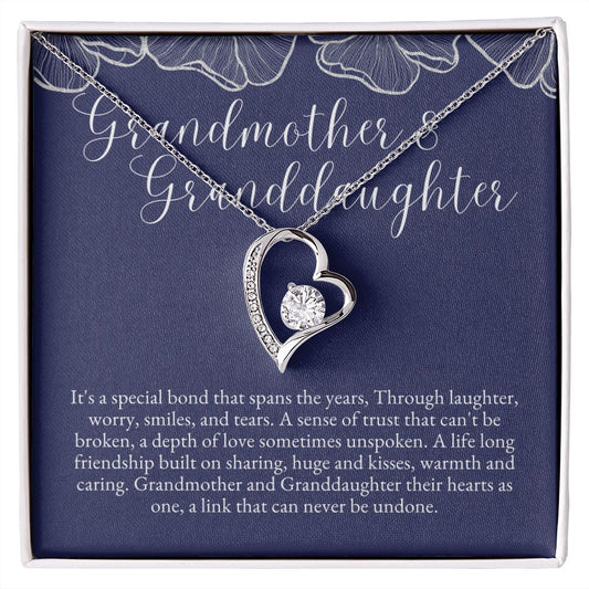 To Granddaughter from Grandmother | Forever Love Necklace